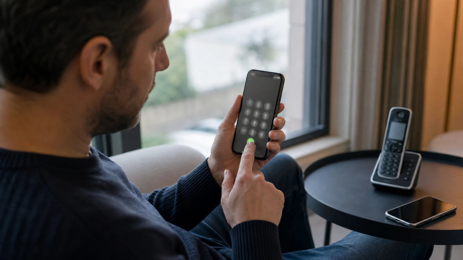Comment appeler en masqué sur Android, iPhone et fixe ? illustré dans une scène éditoriale