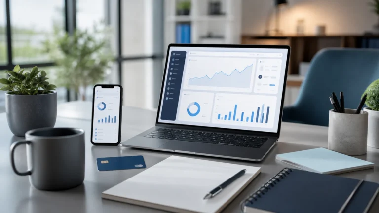 Qonto compte pro : que vaut cette banque en ligne pour les indépendants ? illustré dans une scène éditoriale