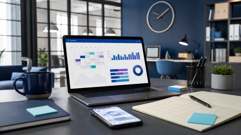 Quand publier sur LinkedIn : les horaires efficaces du lundi au dimanche illustré dans une scène éditoriale