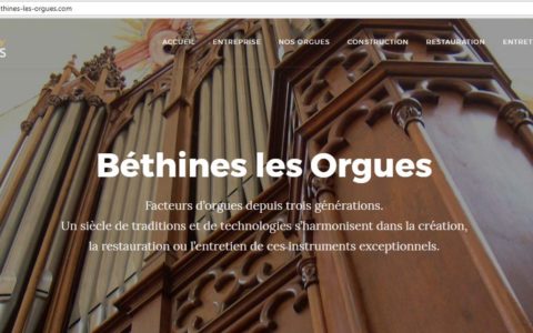 Page accueil du site Bethines les Orgues