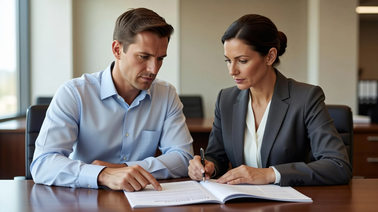 Deux adultes examinent ensemble le formulaire rempli pour s’assurer qu’aucune information n’est manquante.